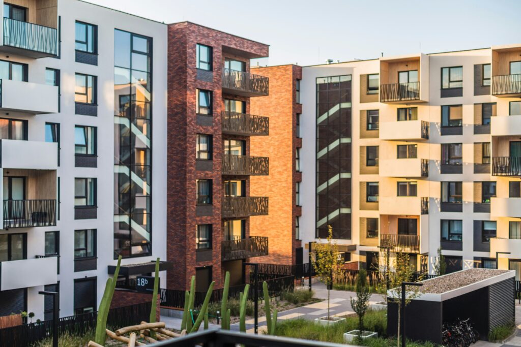 brown buildings