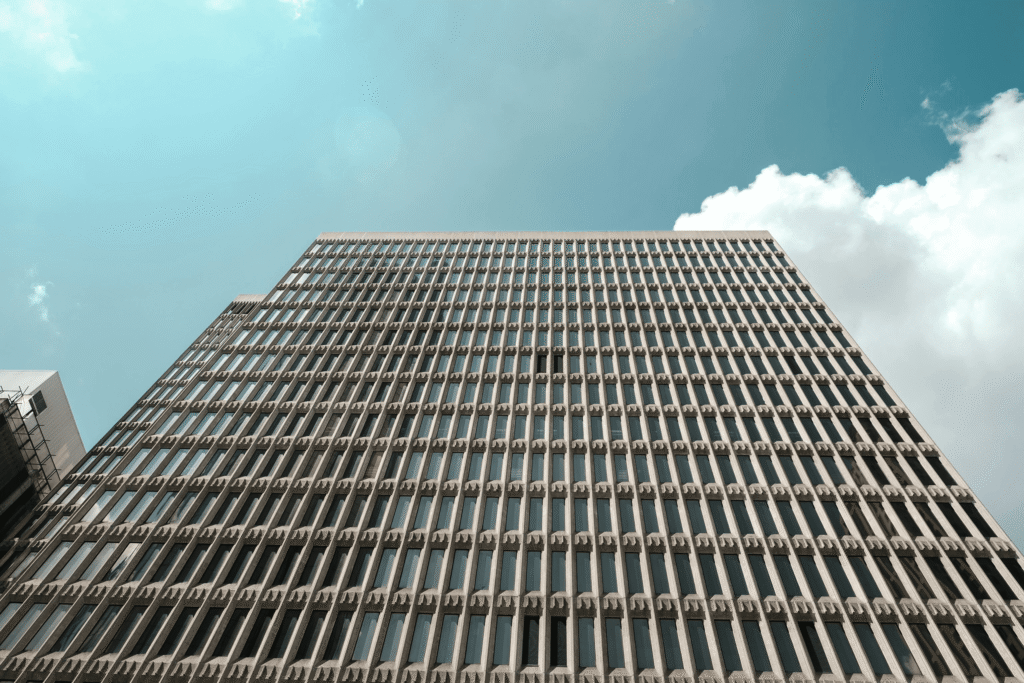 brown buildings against blue sky